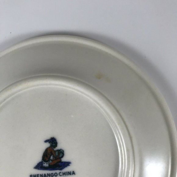 VTG Shenango China Red Floral Scrolls Small Bread Plate Restaurant Ware SHO239 - Picture 7 of 8